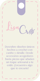 Etiqueta frontal de Lisa Cro
