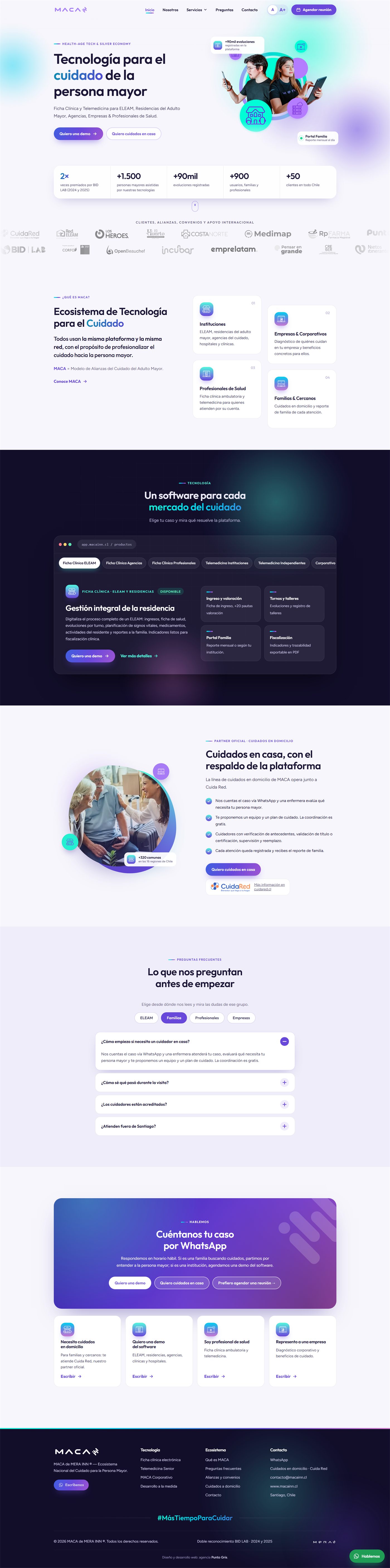 Nuevo sitio web de MACA